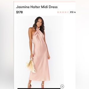 Show me your mumu jasmine halter dress size XS. Worn once.